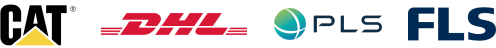 CAT, DHL, PLS and FLS logos